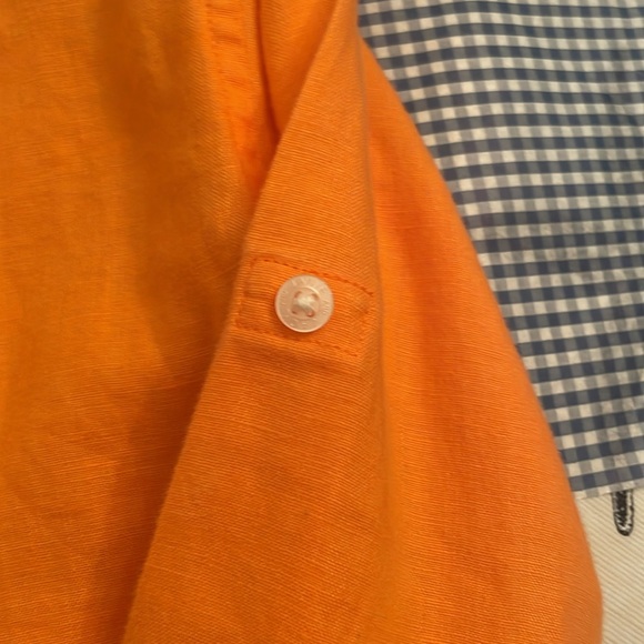 Janie and Jack size 4 NWOT orange long sleeve shirt perfect condition - Picture 7 of 8